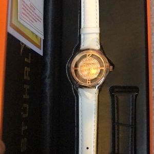 Stührling rose gold watch